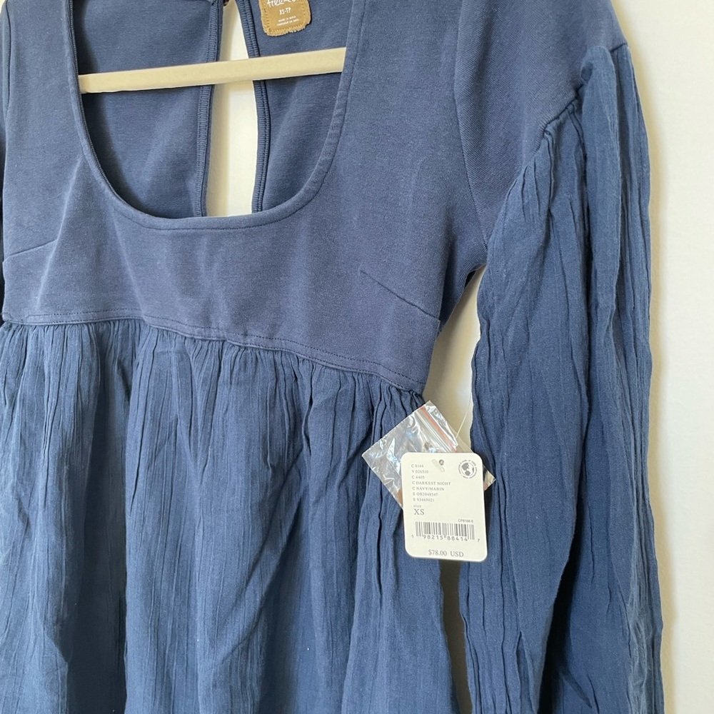 NWT! Free People Arlo Mini in Darkest Night - Picture 5 of 7